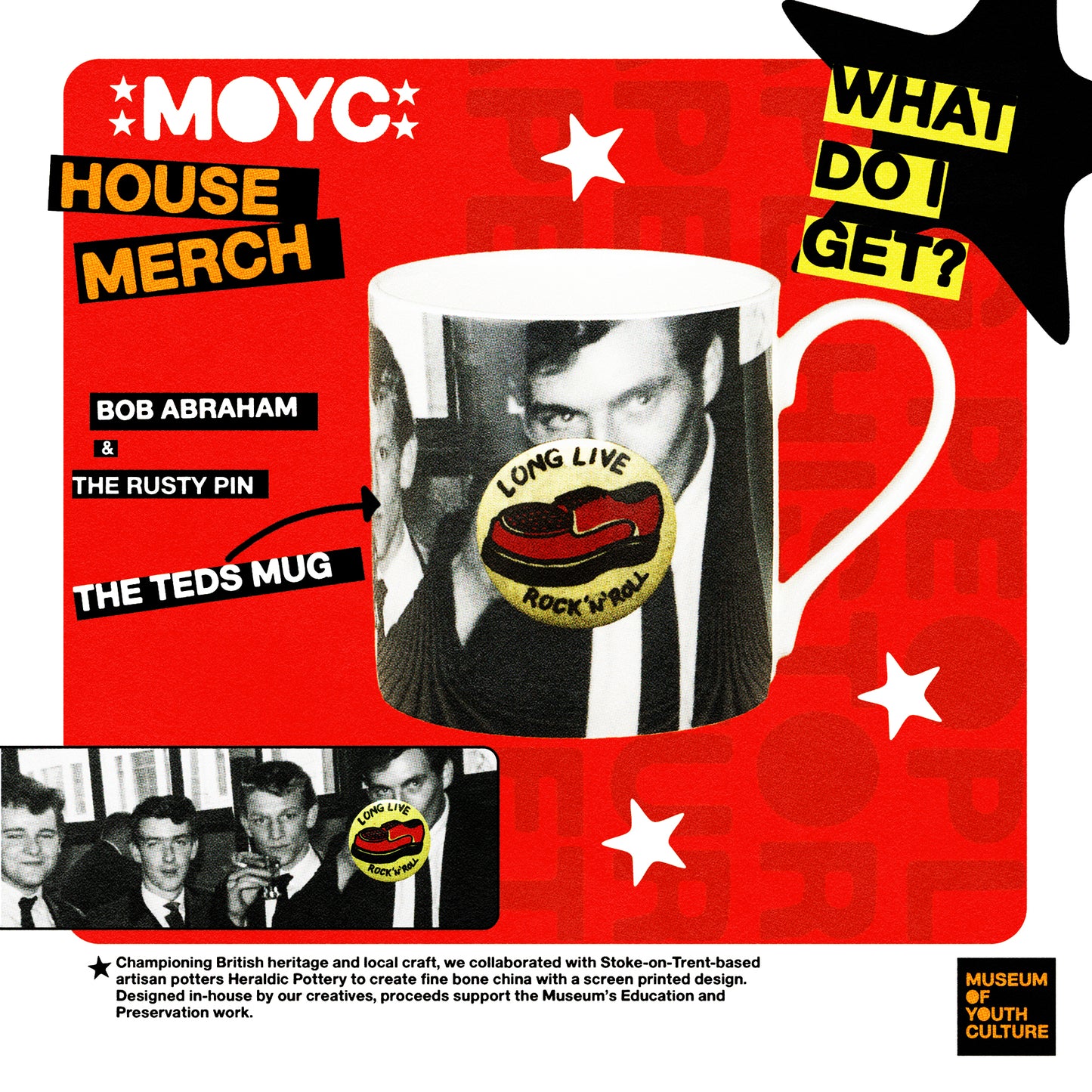 MOYC x HERALDIC POTTERY TEDS MUG