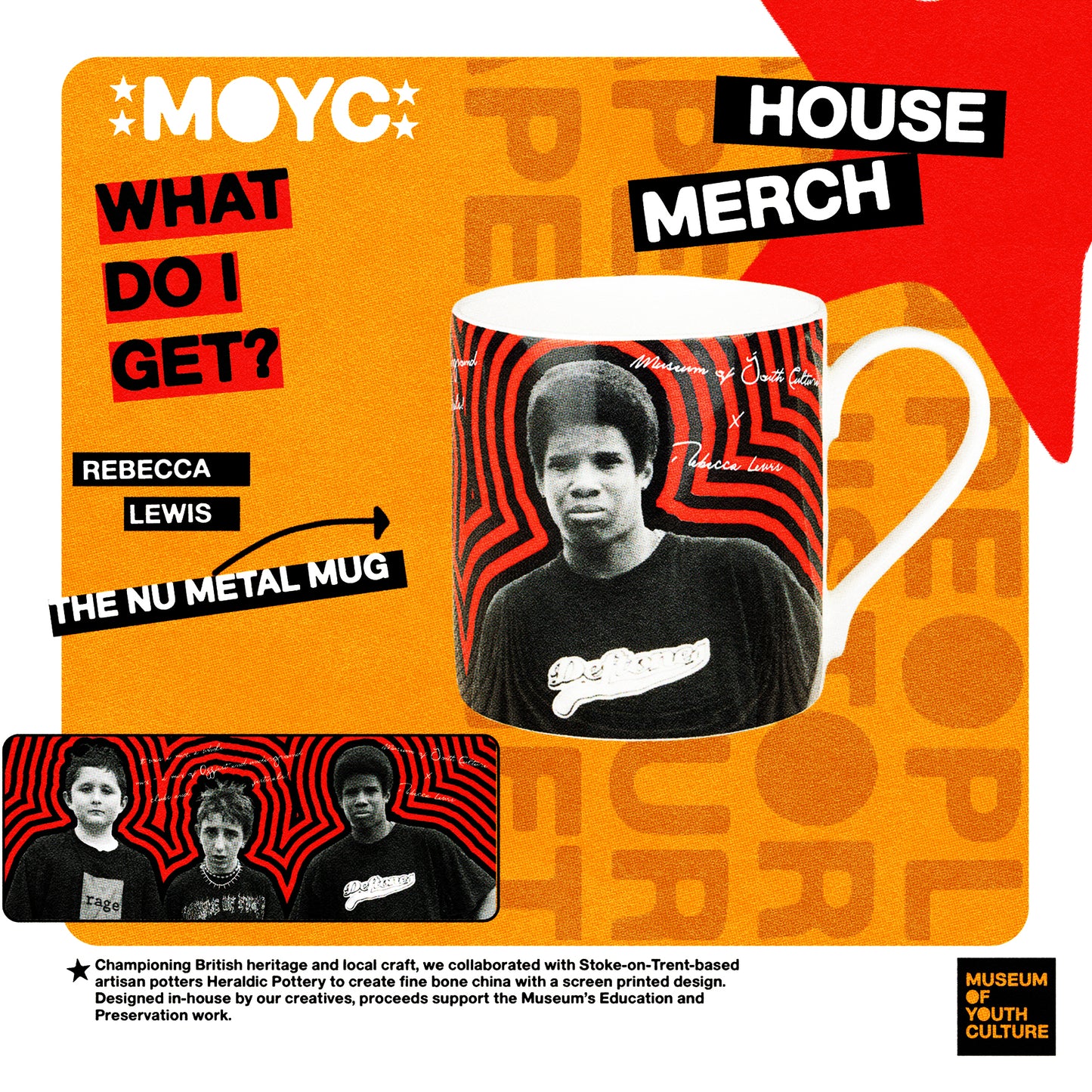 MOYC x HERALDIC POTTERY NU METAL MUG