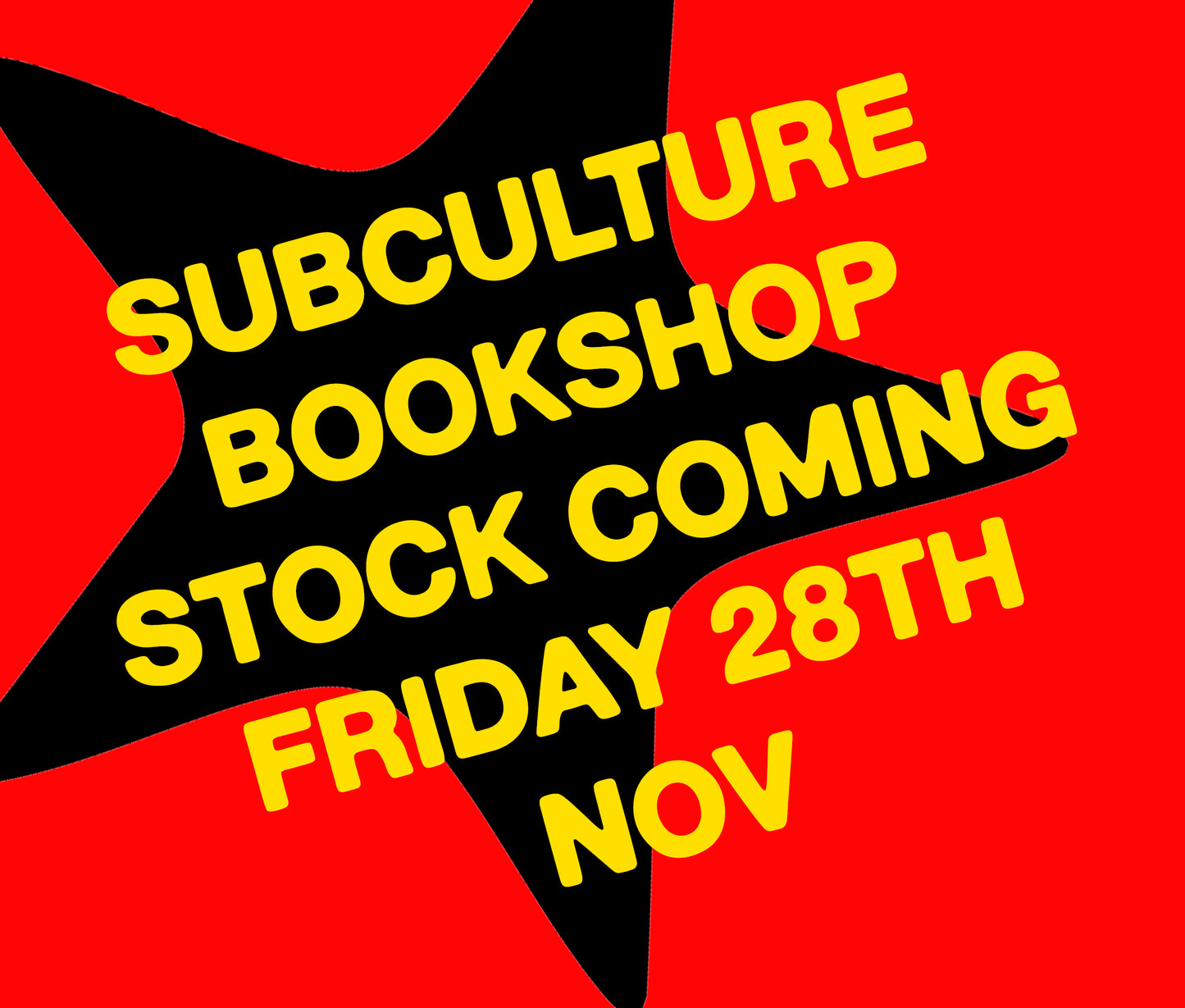 BOOK STOCK COMING FRI 28TH